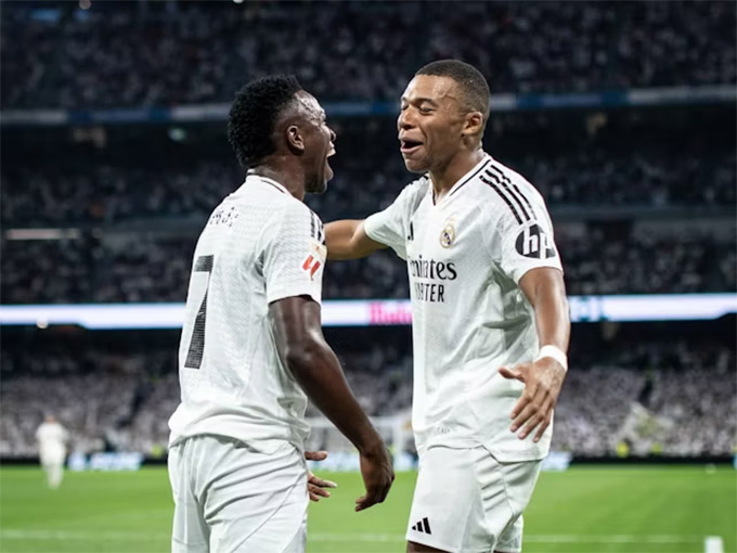 Mbappe ghi bàn, nhưng hàng công Real Madrid đang sống bằng "hơi thở" Vinicius