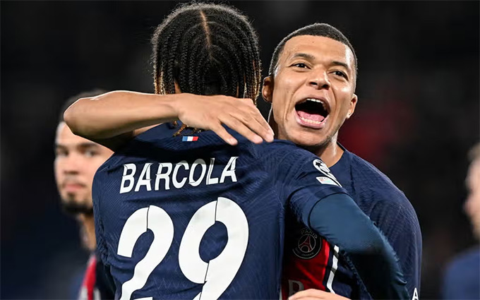 Barcola hưởng lợi sau khi Mbappe ra đi